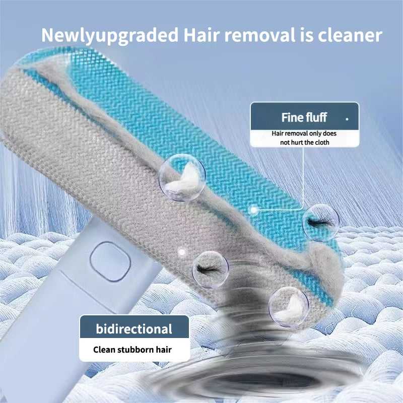Pet Hair Remover Tool 4-In-1 Reusable Lint Brush for Dog Cat Fur Removal on Couch Carpet Clothes Bed Furniture Car Upholstery