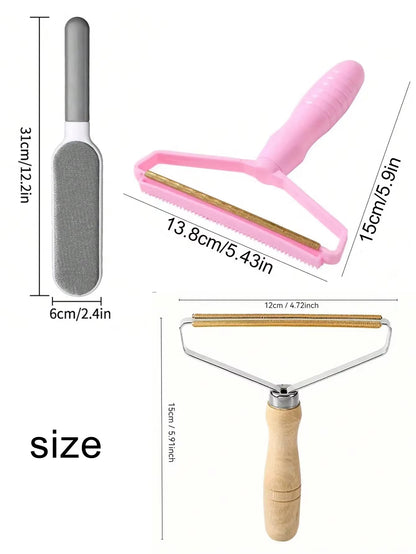 Pet Hair Remover, Manual Electrostatic Sticky Lint Brush,Portable for Cat, Dog,Clothing, Sofa,Furniture, Carpet Cleaning