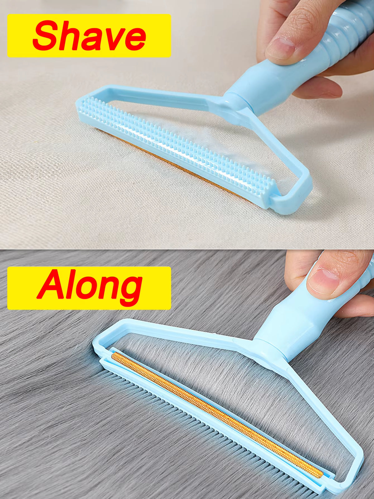 Pet Hair Remover, Manual Electrostatic Sticky Lint Brush,Portable for Cat, Dog,Clothing, Sofa,Furniture, Carpet Cleaning