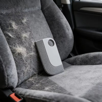 Car Interior Pet Hair Remover Brush Soft Rubber High Viscosity Curved Scraper Tool Cat Dog Fur Home Auto Seat Carpet Cleaning