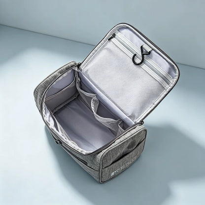 Pet Grooming Travel Storage Bag, Cute Dog Bath Print Pet Supply Organizer, Hanging Portable Grooming Accessory Pouch
